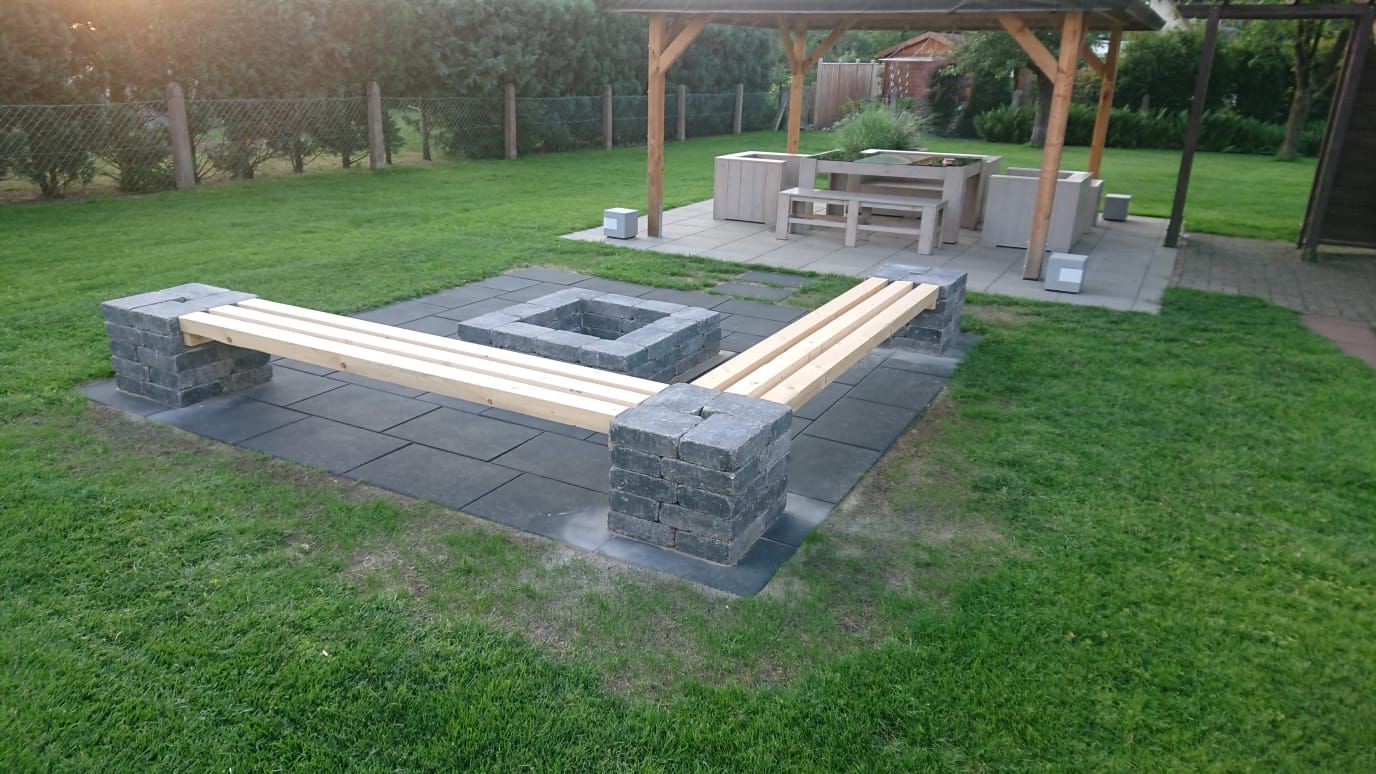 Eine Feuerstelle im Garten selber bauen DIY Feuerstelle (Teil 2
