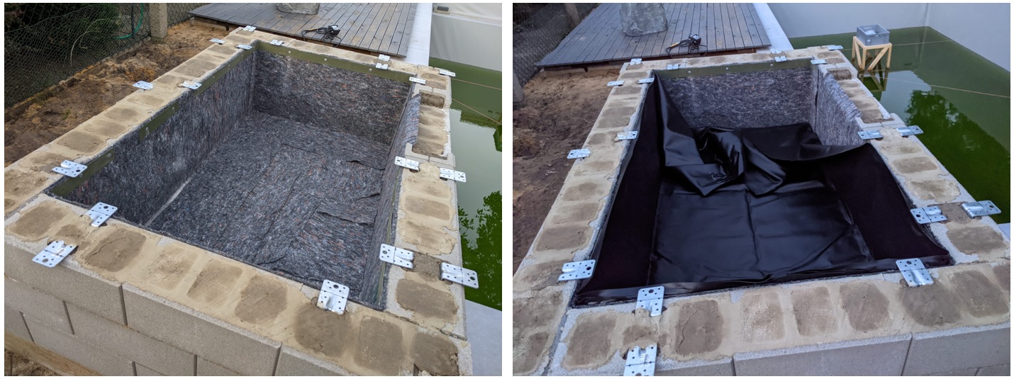 DIY Pflanzbecken mit Wasserfall als kleine Alternative zum Filtergraben